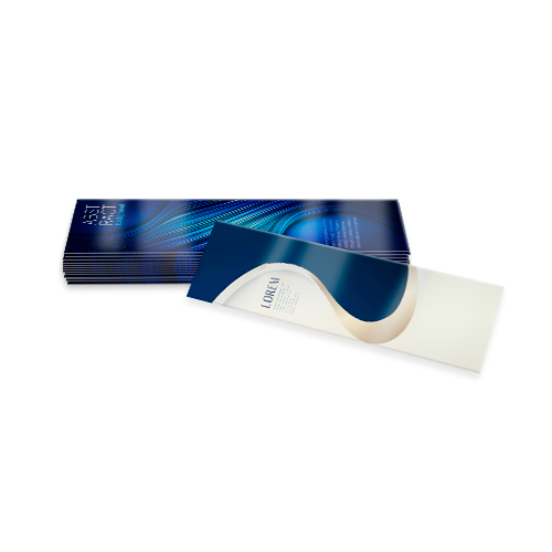 Folheto 150g | 10x45cm | 4/4 | UV 1/1