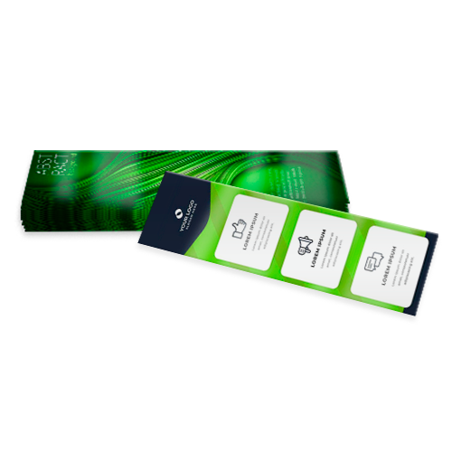 Folheto 150g | 14x60cm | 4/4 | UV 1/1