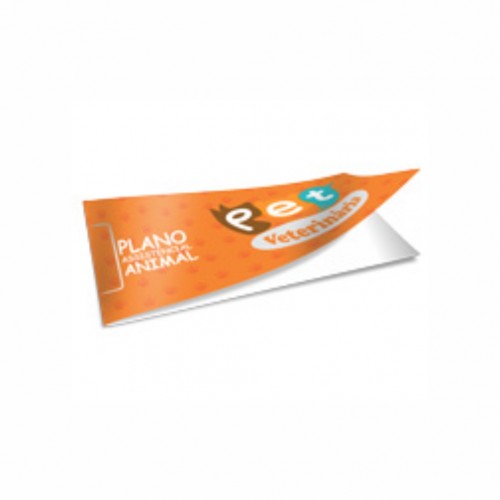 Capa de Carnê Offset 240g | 10x42cm | 4/0