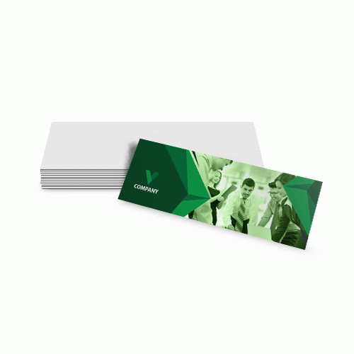 Folheto 90g | 14x40cm 4/0 Impressão na frente