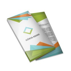 Folheto 90g | 9x20cm 4/4 Frente e Verso coloridos