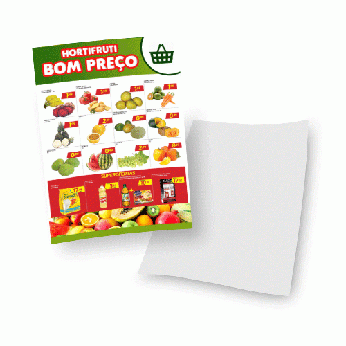 Folheto 150g | 42x60cm | 4/0